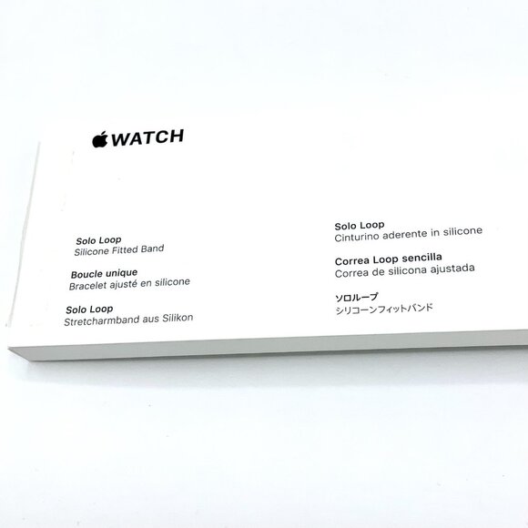 Genuine Apple Watch Silicon Solo Loop Band 40mm size 6 Watch 4 5 6 7 8 SE -white - Picture 5 of 16